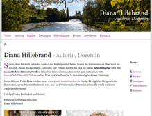Tablet Screenshot of diana-hillebrand.de